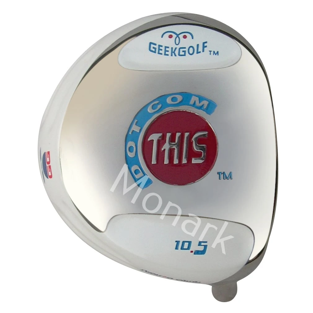 Geek Golf Dot-Com-This Titanium Driver Head - White 3 Geek Golf Dot-Com-This Titanium Driver Head - White