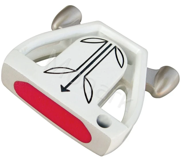 T-7 Twin Engine White Mallet Putter Head 3 T-7 Twin Engine White Mallet Putter Head
